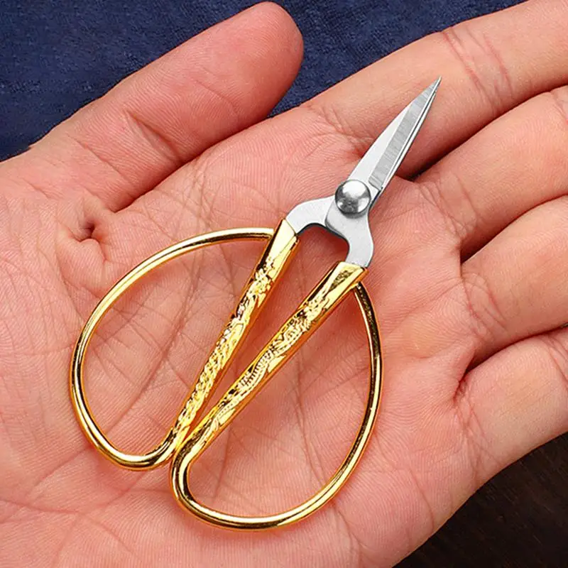 Mini Scissors Steel Vintage Tailor Scissors Craft Durable Vintage Embroidery Tailor Scissors Fabric Cutter Craft Tool For Sewing