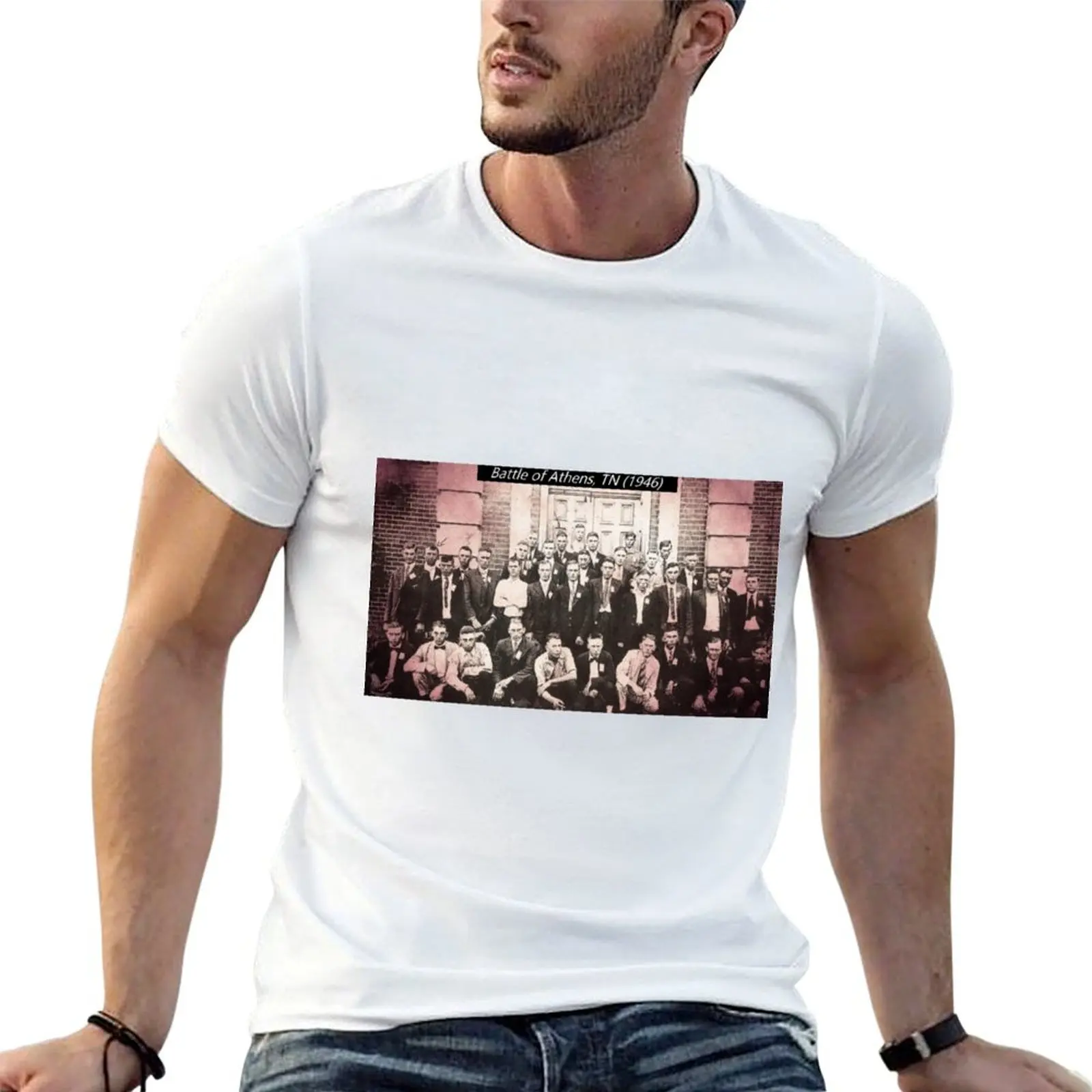 Battle Of Athens, TN 1946 T-Shirt Big Size Daily Wear T-Shirt