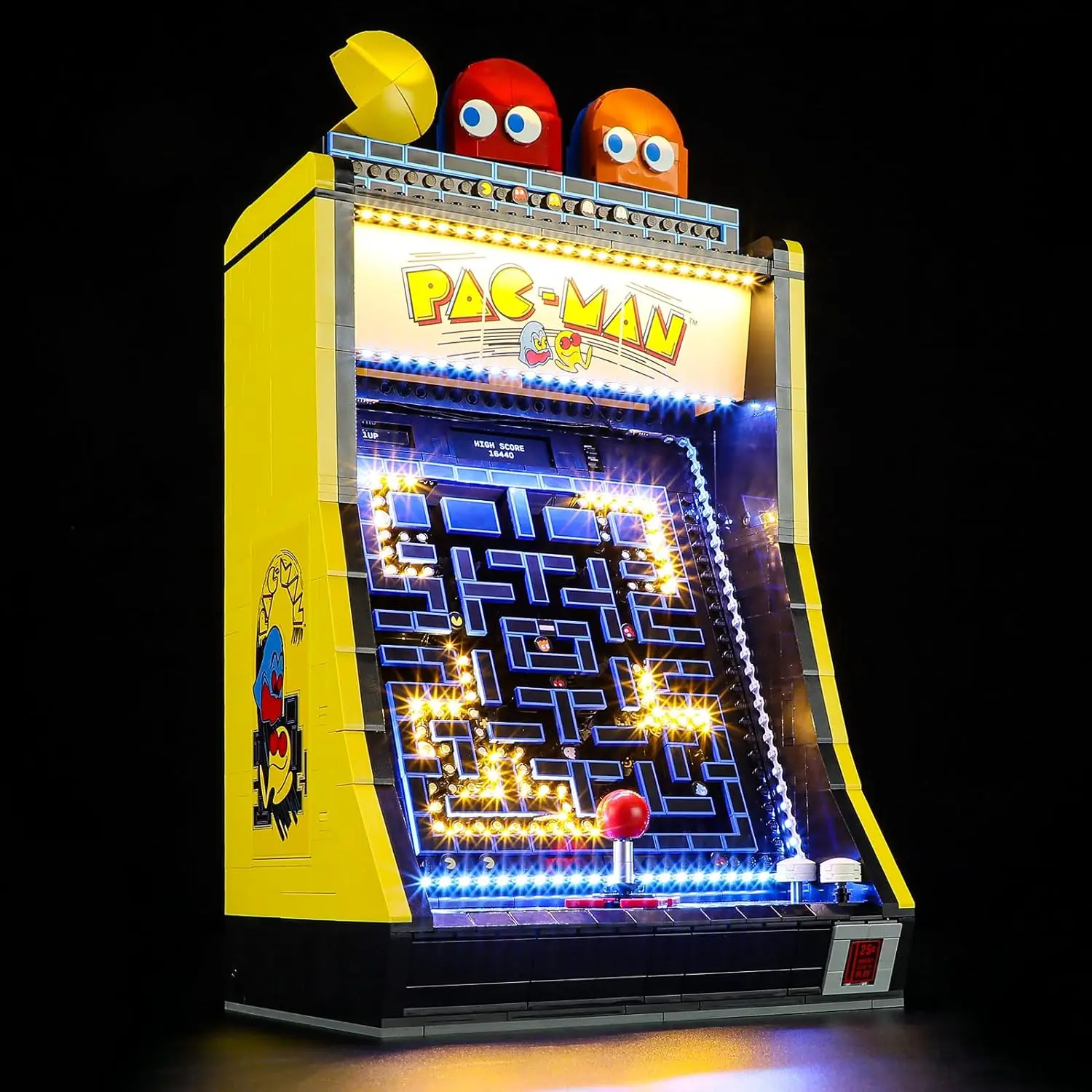 Hprosper 5V LED-Licht für Symbole 10323 PAC-MAN Arcade-Maschine dekorative Lampe mit Batterie kasten (ohne Lego-Bausteine)