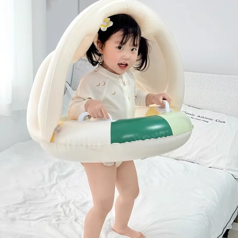 Baby Swimming Ring Safety Pant Seat Toddler Pool Float With Detachable Sunshade Inflatable Float Pool For Baby,Summer Pool Party