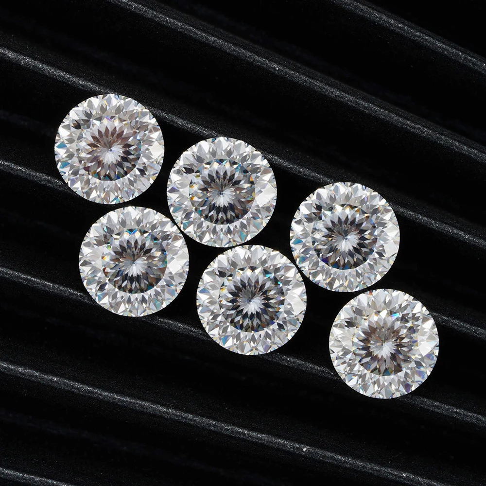 Real 0.5-3ct D Color VVS1 Bird's Nest Cut Moissanite Loose Stone Gra Russian Cut Lab-Created Moissanite Bead Pass Diamond Tester