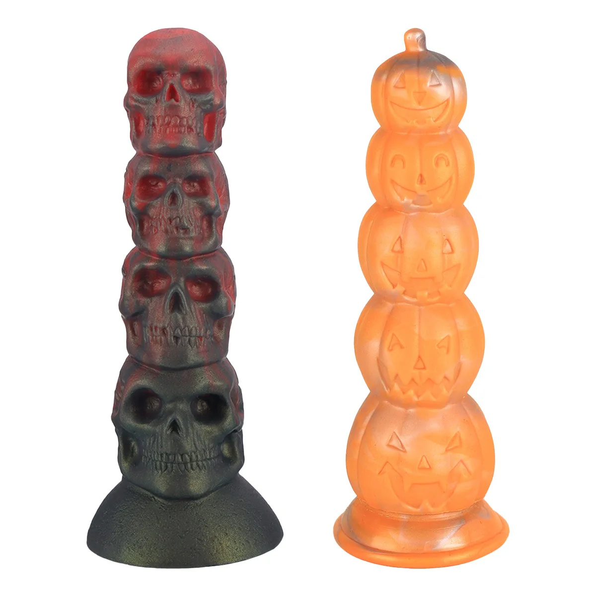 Halloween Pumpkin Anal Plug Skull Butt Plugs Silicone Dildo Women Adult Men Sex Toys Masturbation Vagina Orgasm Holiday Gift