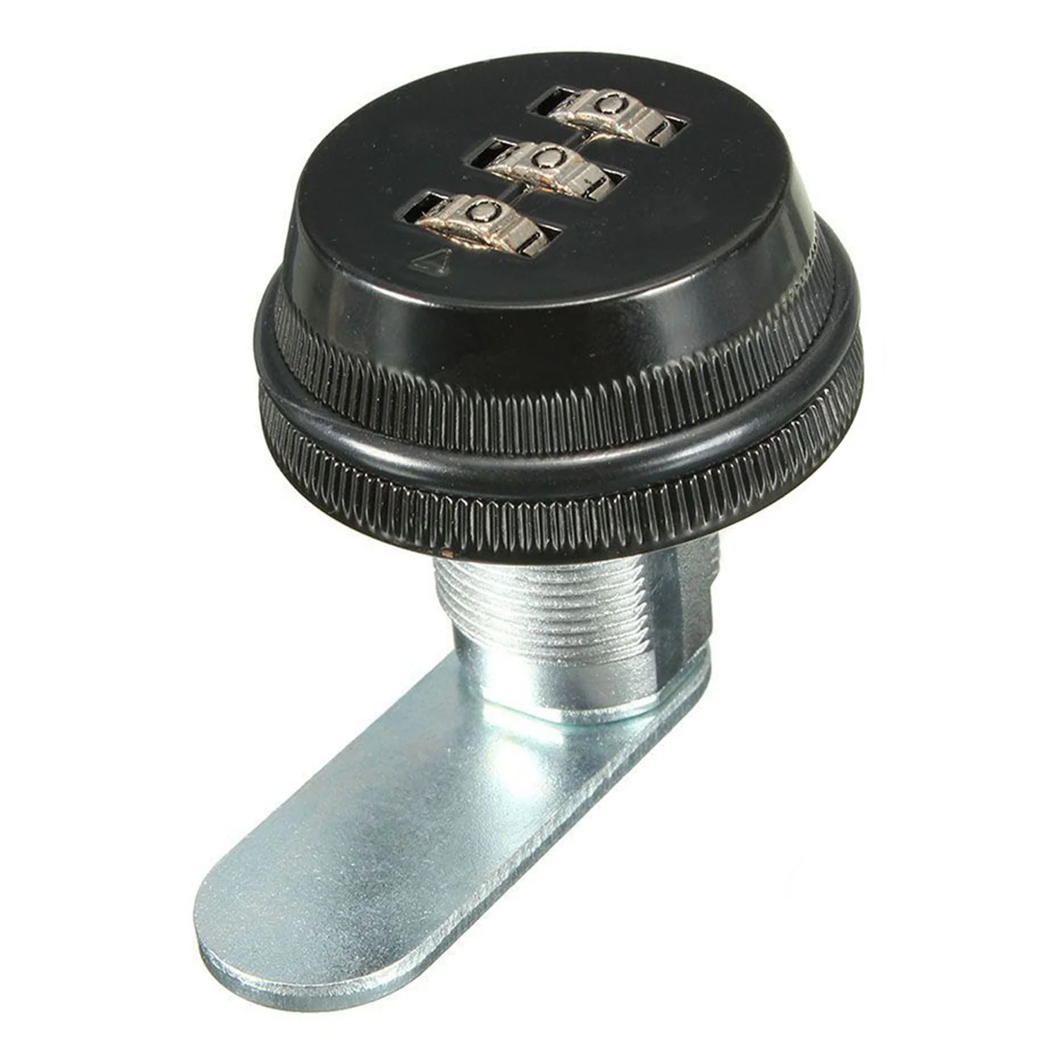 A29F-2 pces liga código combinação cam lock keyless post caixa de correio gabinete rv 3 dial, preto & prata