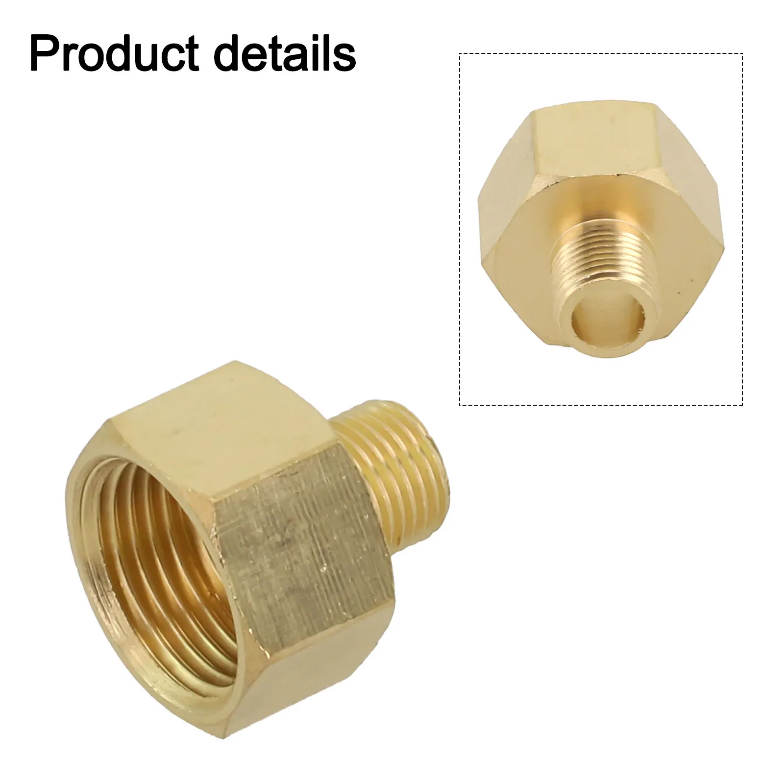 Connection 1-3 Points Brass Pipe Connector Quick Installation Hex Hexagonal Internal External Thread Oil Water Valve