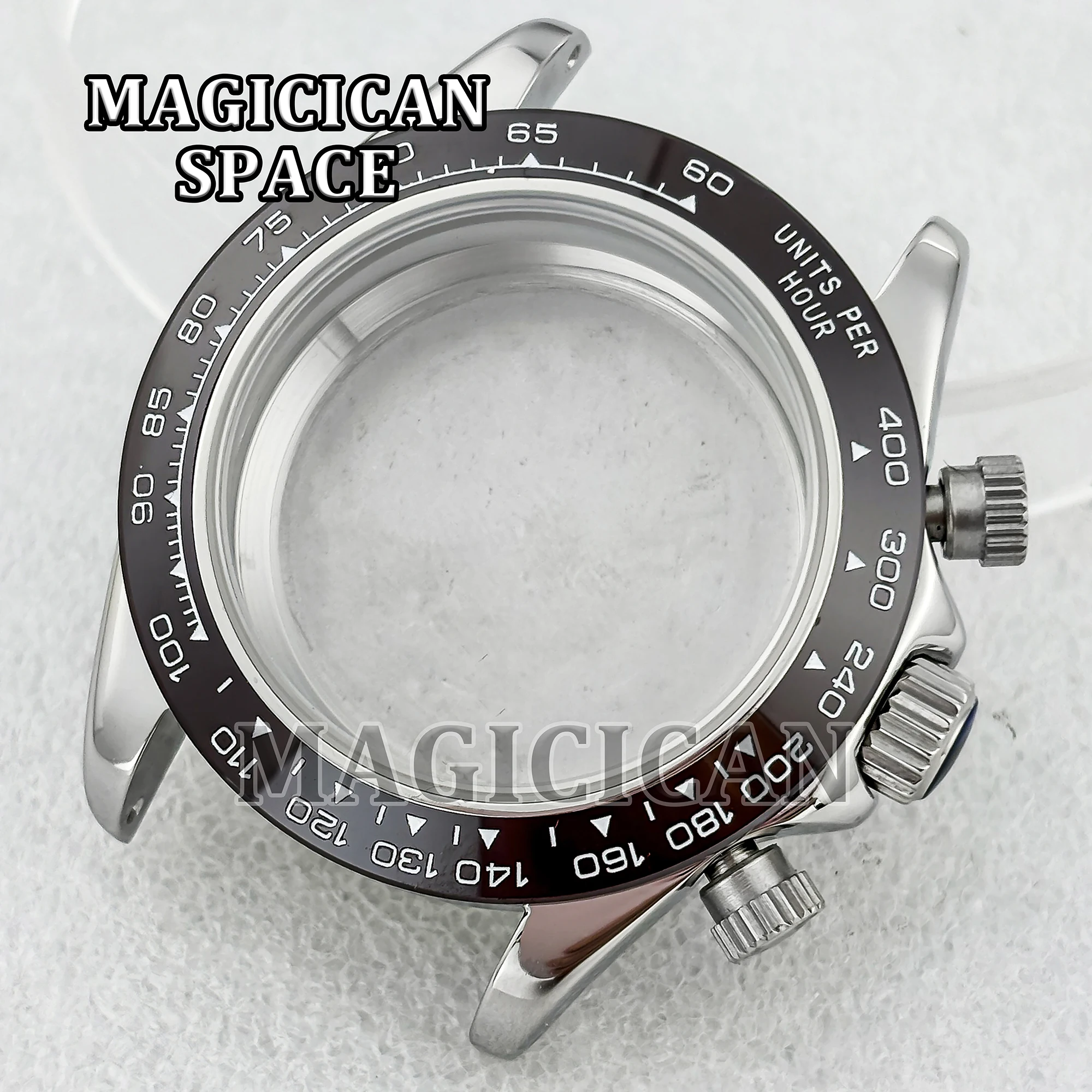 

For VK63 Watch Case High Quality Watch Accessories Repair Tools Sapphire Glass Stianless Steel 39mm Case VK63 Quartz Movement