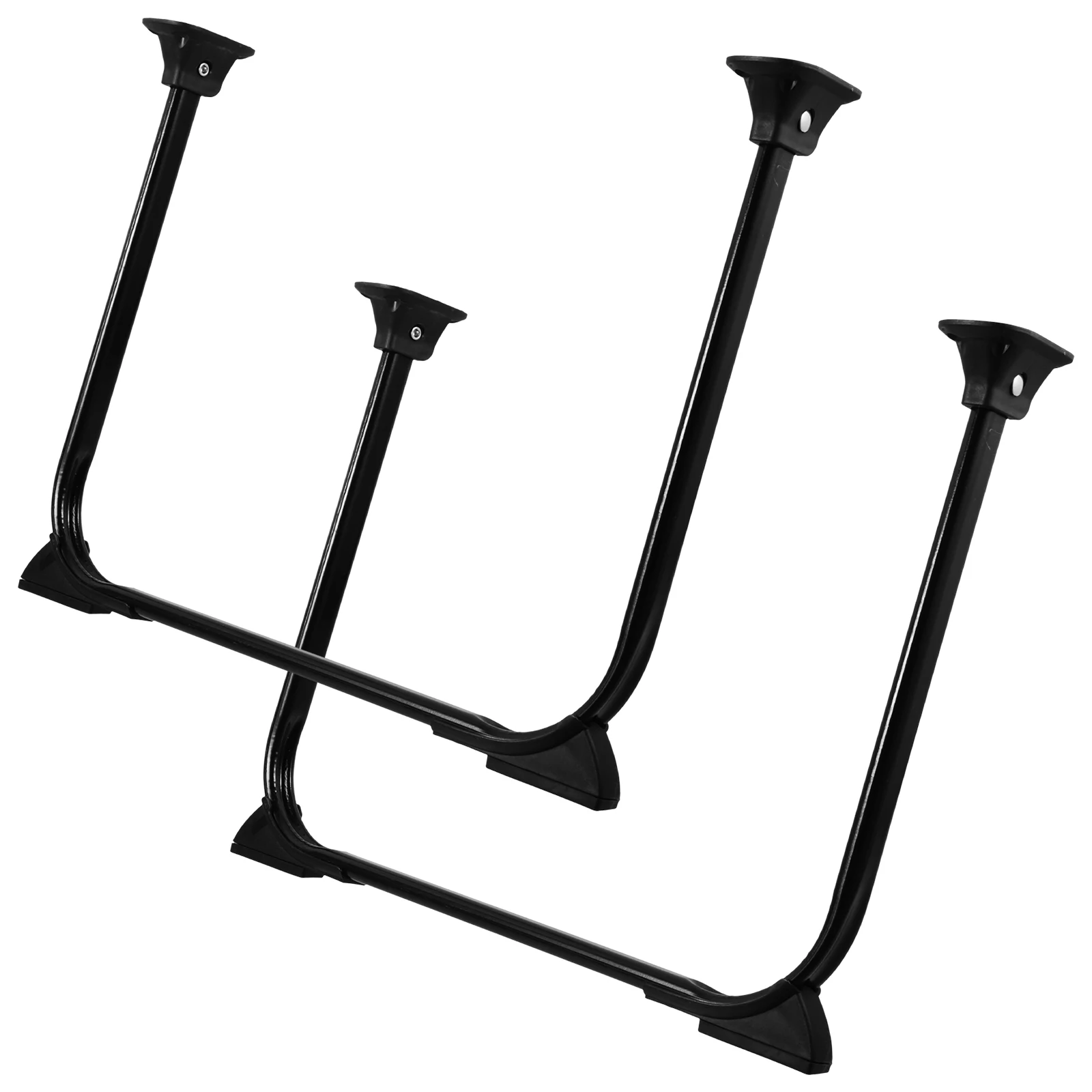 2 قطعة طاولة قابلة للطي الحديد U شكل لأجهزة الكمبيوتر المحمول مكتب السرير دراسة الثقيلة أثاث قابل للطي أرجل طاولة القهوة الحديد مقاعد البدلاء