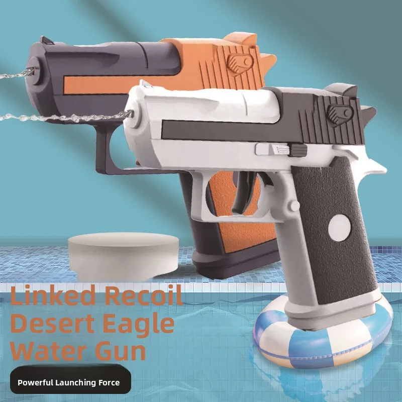 Pistola de Juguete Desert Eagle para Niños, Glock para Niñas, Pistola Pequeña para Aliviar el Estrés, Pistola de Juguete para Niños, Material de Calidad, Vestido de Manga Corta