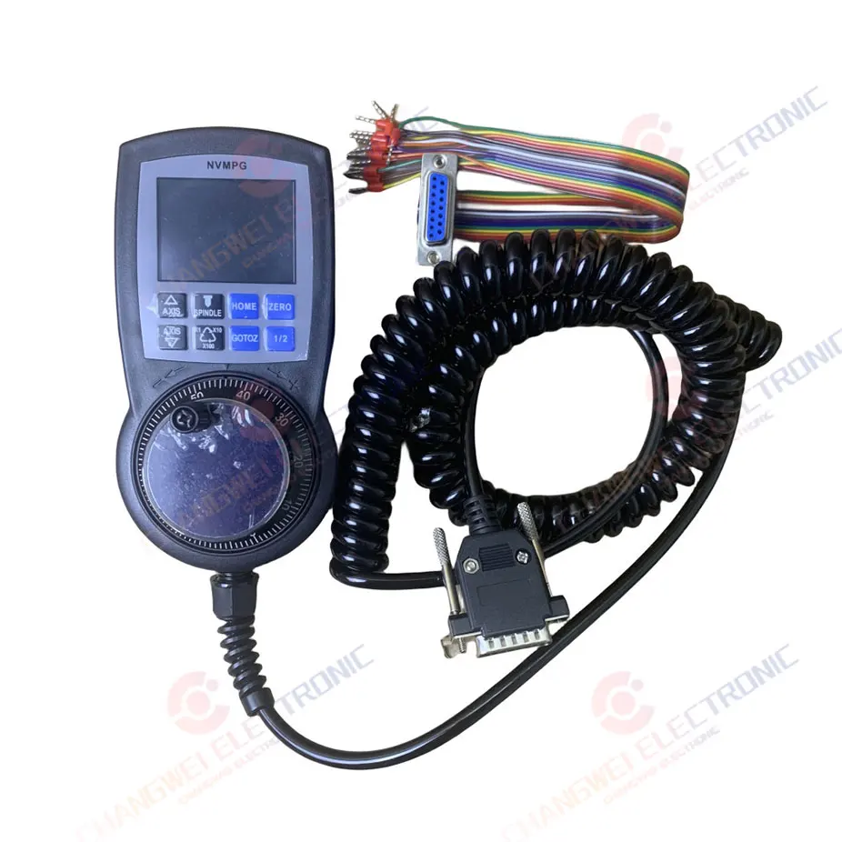 Imagem -05 - Nvmpg Pingente de Controle Cnc com Display Lcd Comunicação Serial Mpg Handwheel Encoder Axis Mach Sistema Controlador Cnc