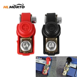 1Pair Universal Negative Positive Motorcycle Auto Battery Cable Terminal Clamps Connectors Quick Release Battery Cable Terminal
