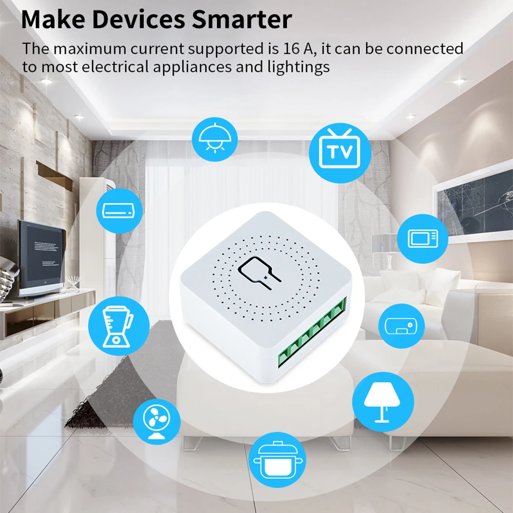 MiNi WiFi Smart Switch Cozylife App Remote Control Timer Home Improvement 2 Way Relay Work with Google Home Aleax Need Neutral