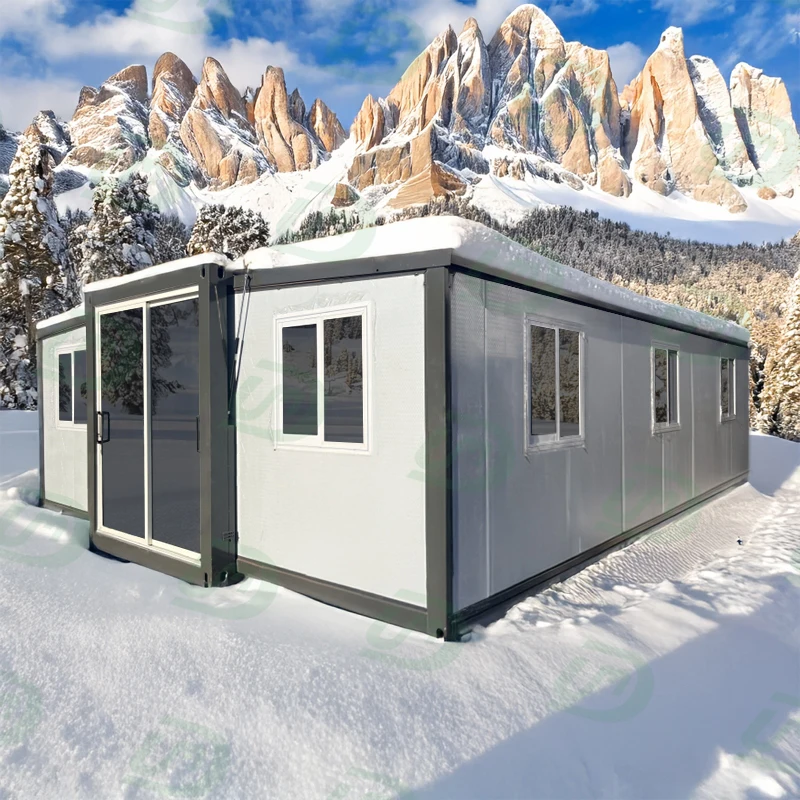 Newest Design Casas Modulares Prefabricadas House Portable Expandable Container House With Glass Front
