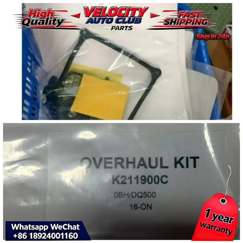 DQ500  For 0BH  Seal Tube &Piston Kit & Seal Kit  AUDI VW DSG Automatic Transmission Repair Kit