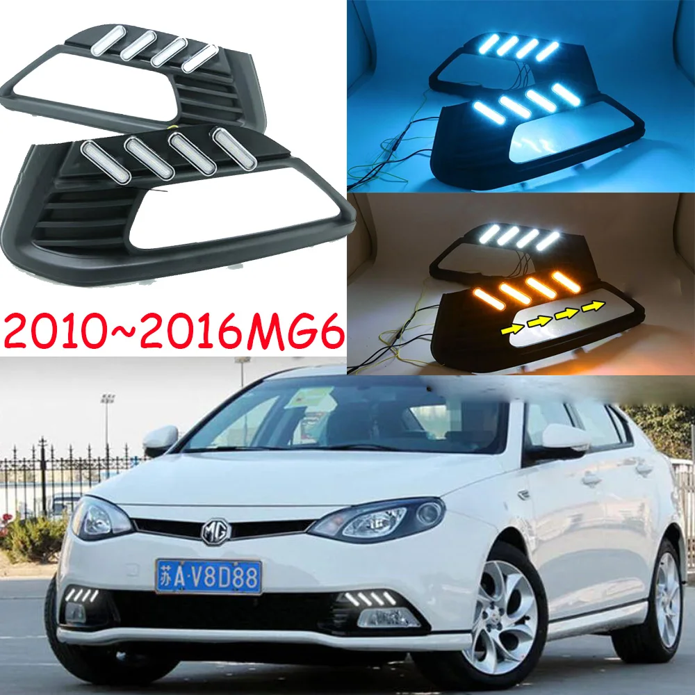 2011~2016y car bumper headlight MG 6 MG6 daytime light car accessories LED DRL day light HEADLAMP for MG6 fog light