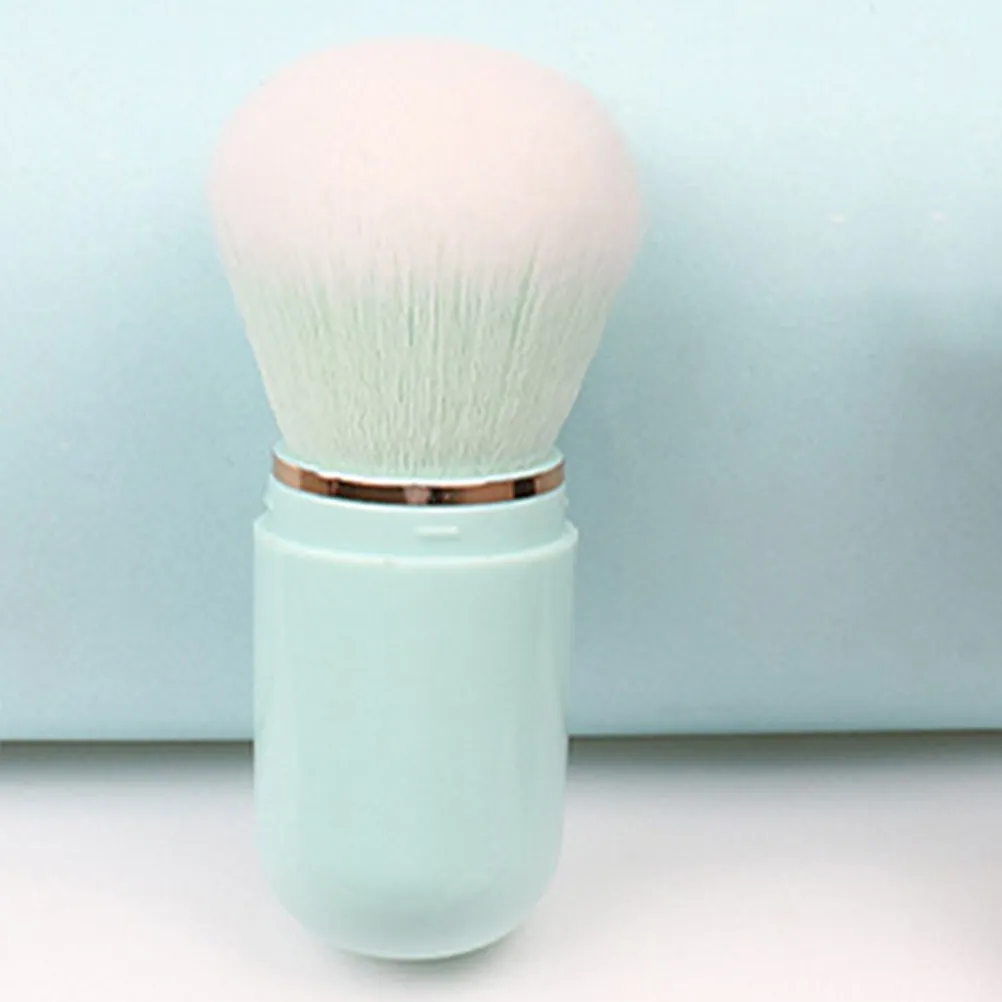 Travel Capsule Retractable Brush Makeup Set Cute Portable Mini Blush Brush Soft Bristles for Cheeks Powder Application