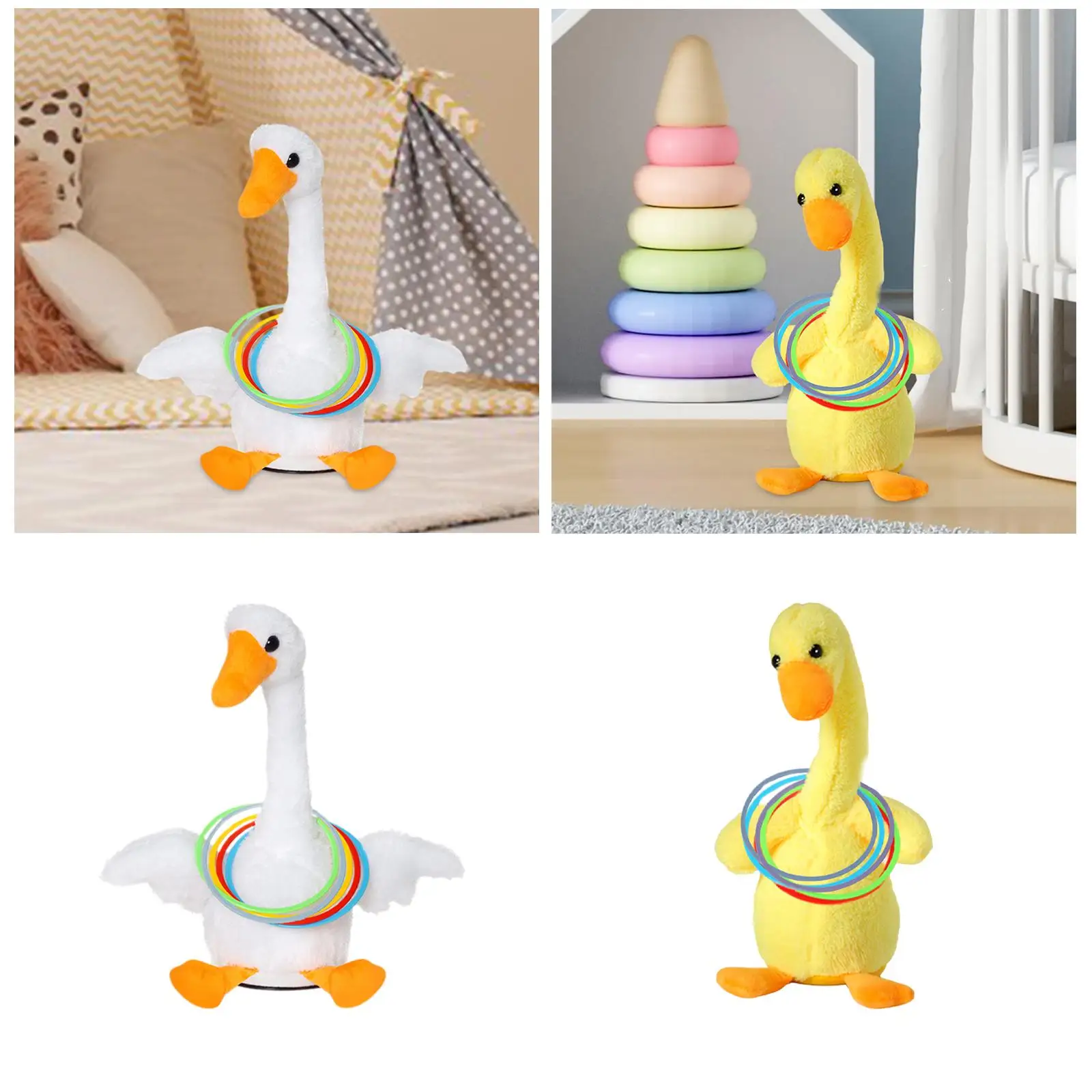 

Goose Toss Toy Multifunctional Lovely Electric Goose Plush Toy Foradults
