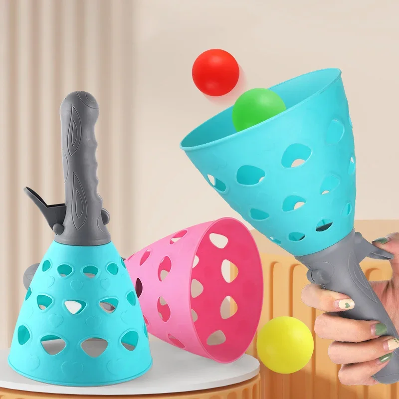 1 Set Interazione genitore-figlio Classe Divertimento Catapulta elastica Ragazzo e ragazza Giocattoli sportivi Puzzle per bambini Lancio di catapulta Palla giocattolo