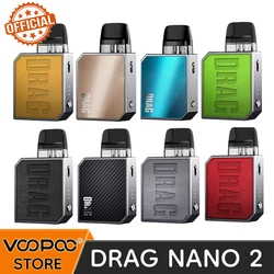 Oficjalny zestaw VOOPOO Drag Nano 2 Pod 20 W 2 ml 0,8 oma 1,2 oma Top-Fill Pod Cartridge 800 mAh Bateria Vape Pod E-Cigarette Vaporizer