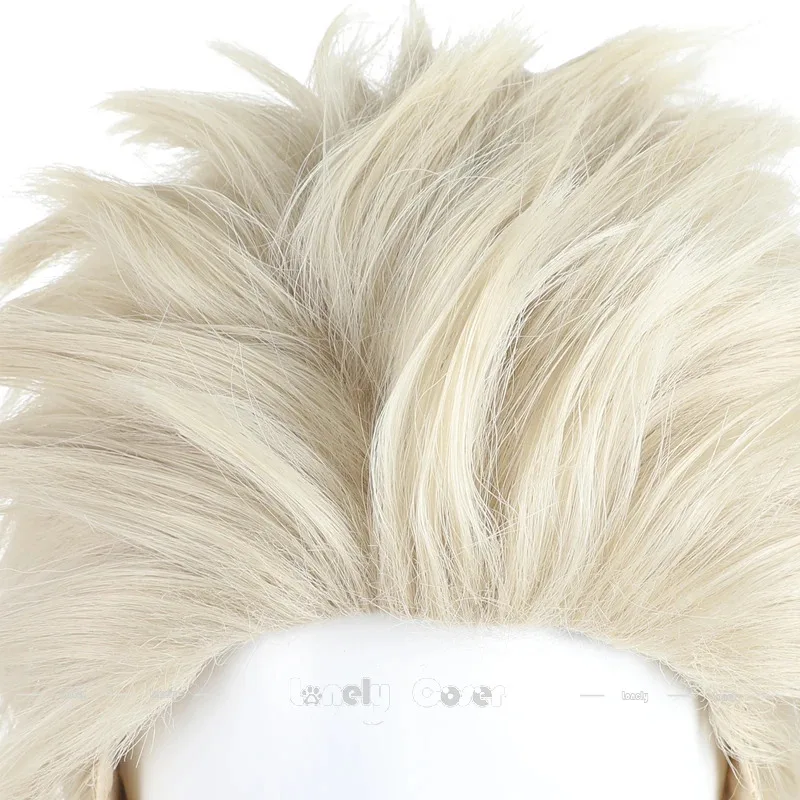 أنيمي كاورو هانا وا رين إلى ساكو رينتارو تسوموجي شعر مستعار تأثيري شقراء قصيرة شائكة خصلات الشعر المستعار للرجال النساء لعب دور غطاء شعر مستعار مجاني