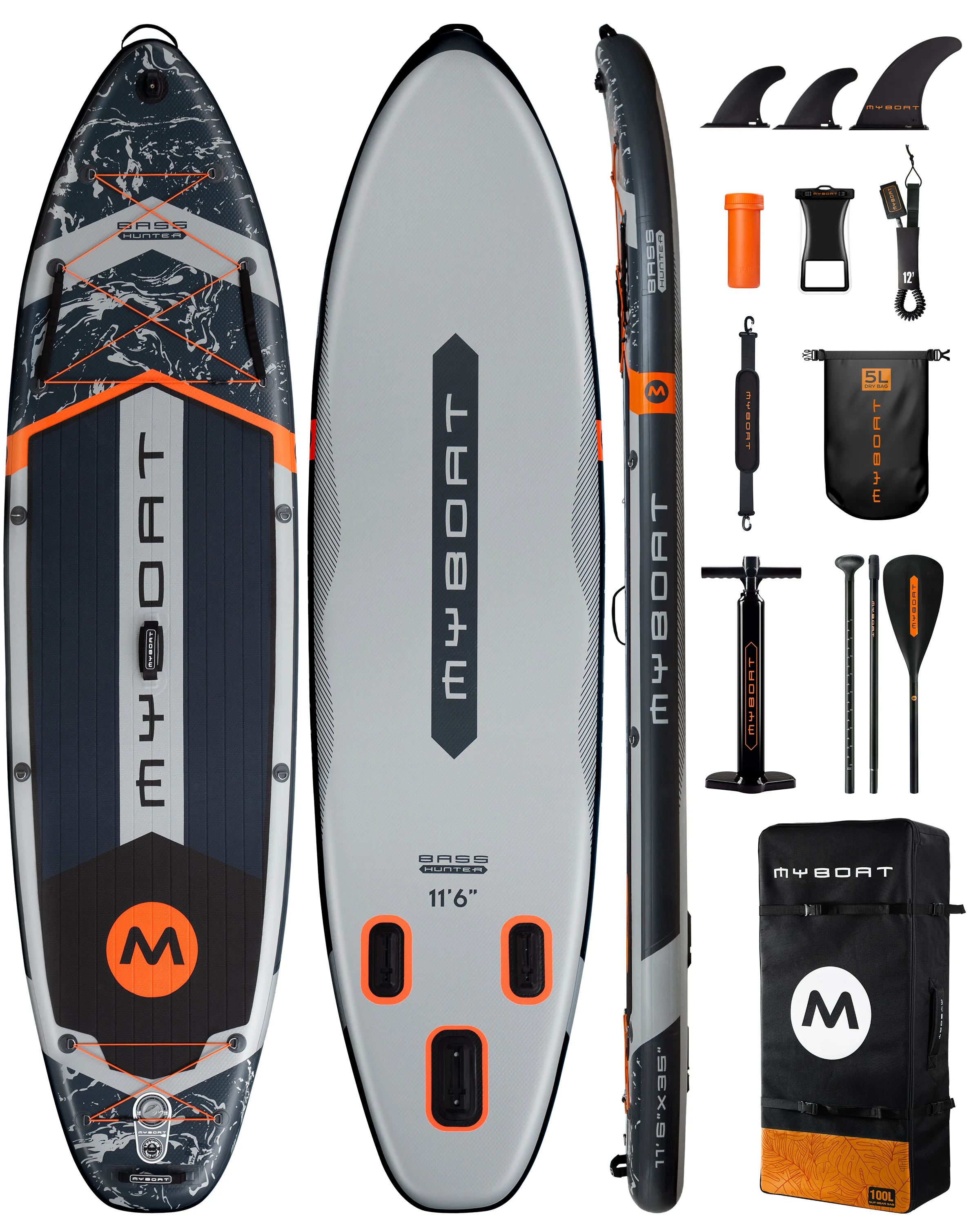 Myboat Waterdicht Extra Breed Opblaasbaar Paddleboard 11 '6 ''X 35'' X 6 ''Volwassen Staande Stijl Aquatisch Vissen Met Accessoires Sup