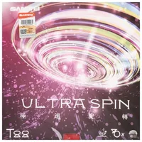 Sanwei T88 ULTRA-Spin T88-3 gomas de tenis de mesa Kit doble Semi-pegajoso elástico de ataque rápido goma de Ping Pong con Control fino