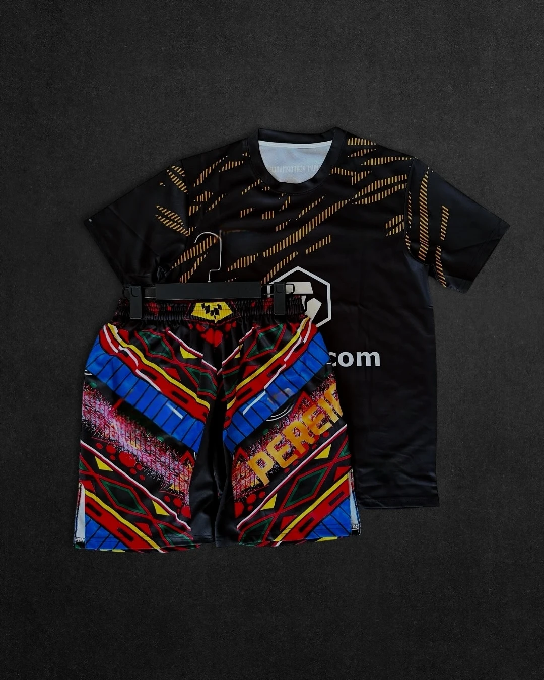 MMA Top Boxing Fighting Match T-shirt Shorts Men's Breathable Quick Drying Shirt Wrestling Children's Adult Set Sportswear