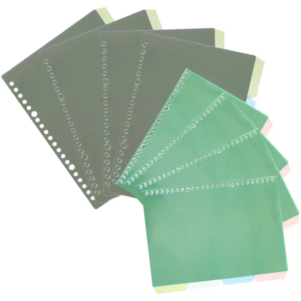 

8Sets Binder Dividers Set Colorful Aesthetic Index Dividers for Notebooks Reports Presentations Journals Diaries