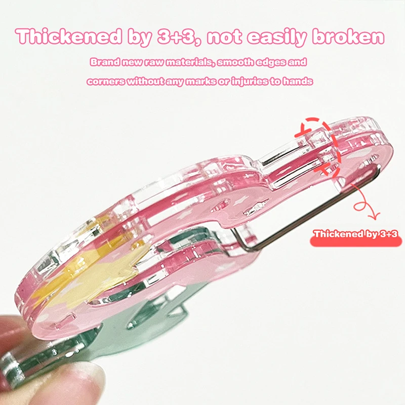 Hollow Fruit Shape Trinkets Keychain Bag Charm Accessory Carabiner Backpack Pendant Handbook Decoration Gifts Keyring Acrylic