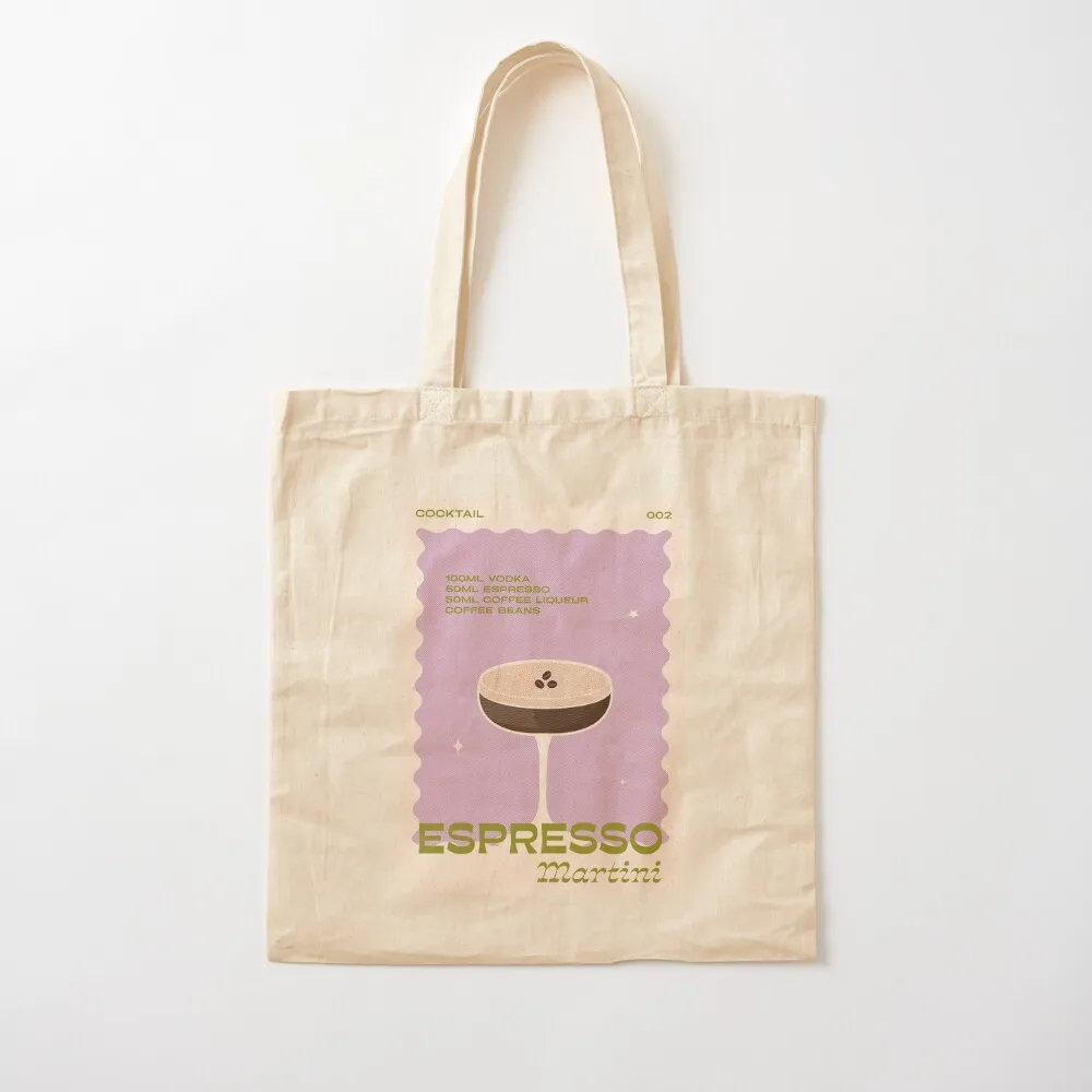 Retro Cocktail Espresso Martini Unframed Tote Bag