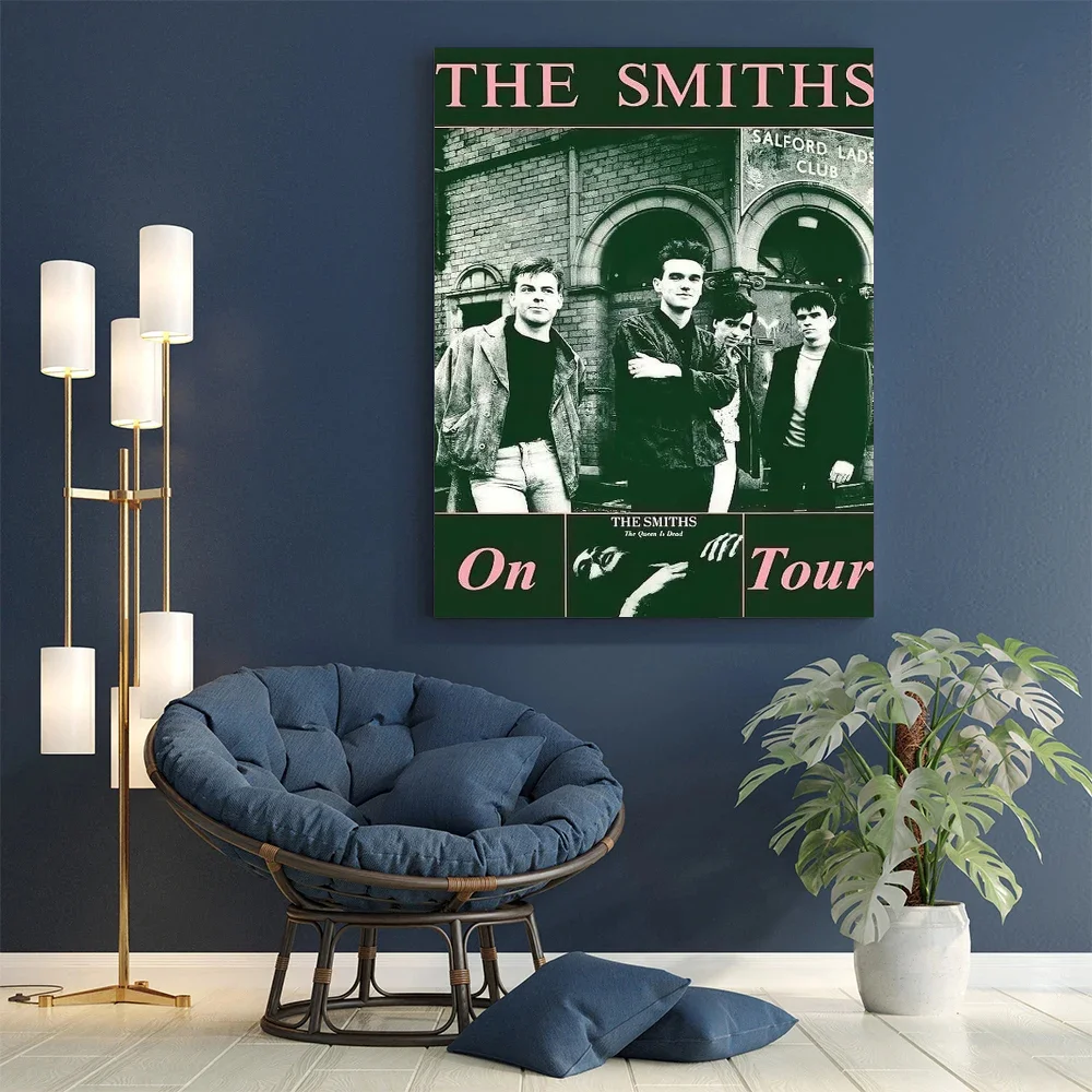 Carteles de películas clásicas de la banda de Rock The Smiths, pegatina blanca, arte estético DIY para habitación, Bar, cafetería, pintura de pared