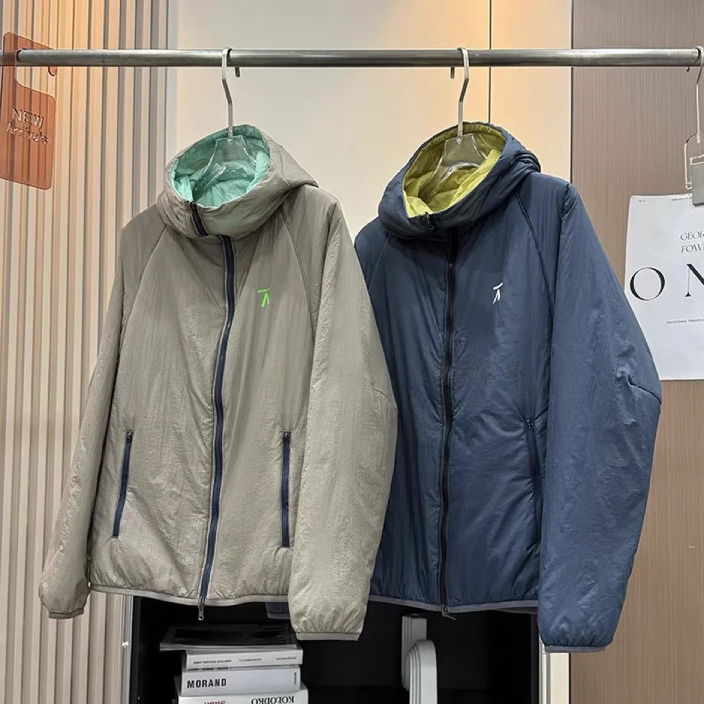 Lightweight Double-Sided Wear Outdoor Waterproof Windproof Warm Cotton Jacket Women Winter Coat Zipper Closure  Color