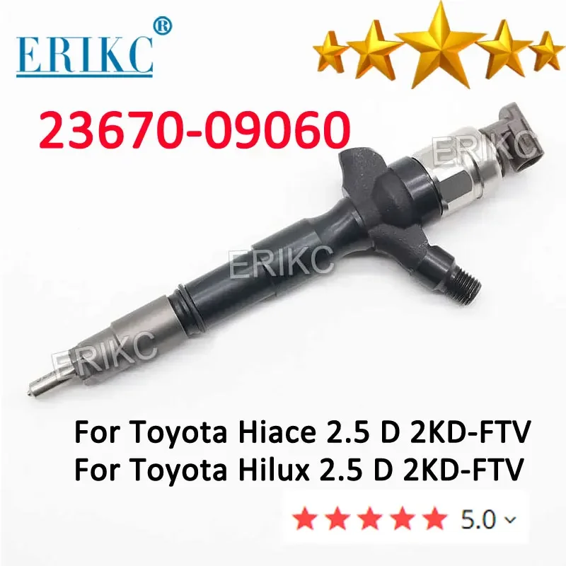 

23670-09060 23670-0L010 Diesel Fuel CR Nozzle Injector 095000-6190 For Hiace Toyota Hilux 2KD-FTV D4D