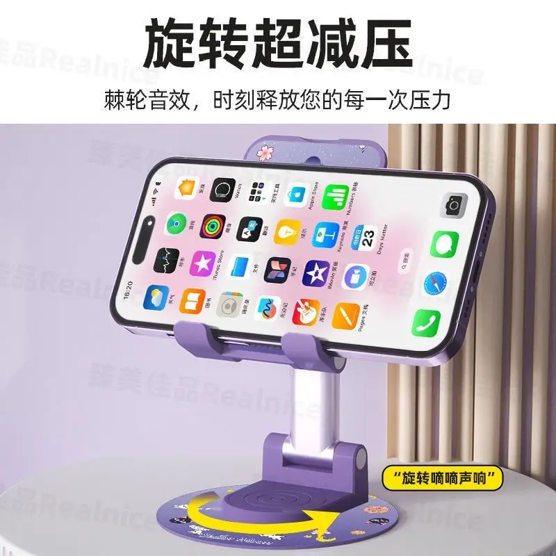 

Anime Sailor Moon Phone Support Stand Cartoon Luna Artemis Desktop Rotation Foldable Lift Portable Phone Holder Toys Kid Gift