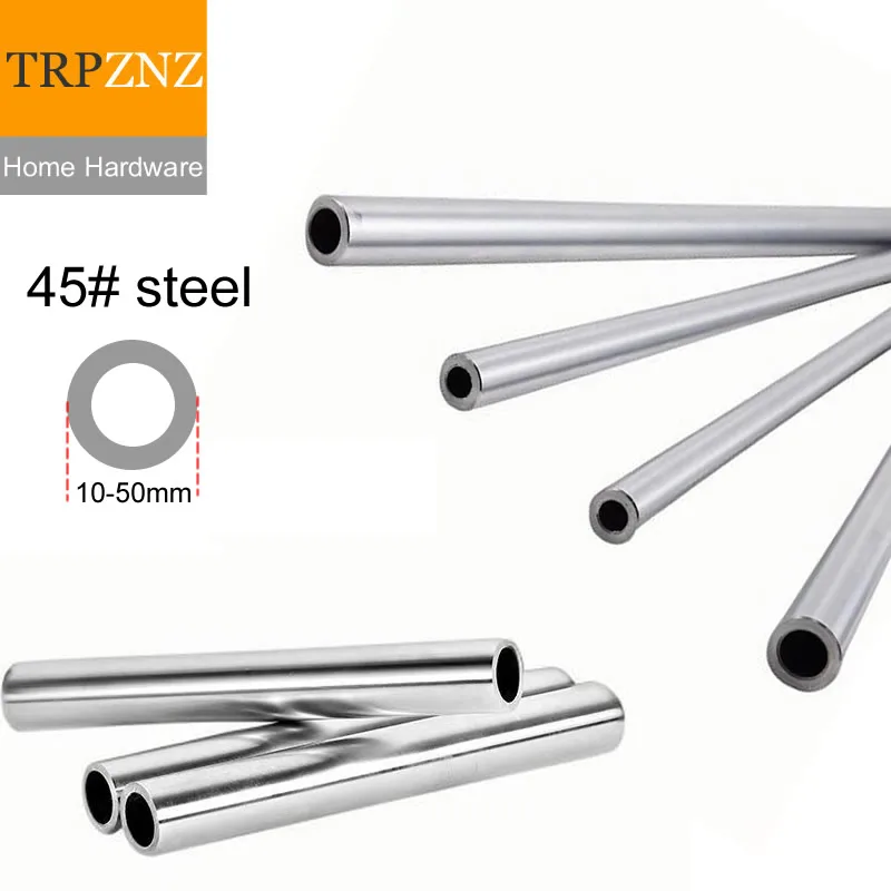 

Chrome Plated 45# carbon steel pipe tubing Hollow Optical Axis Hard Shaft Linear Guide Rail OD 10 20 35 40 50mm Wear Resistant
