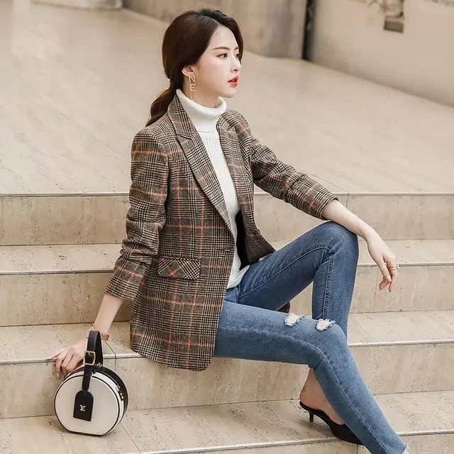 Ay1096 2020 primavera autunno inverno nuove donne moda casual Ladies abbigliamento da lavoro bella giacca donna femminile OL vestito blazer AliExpress