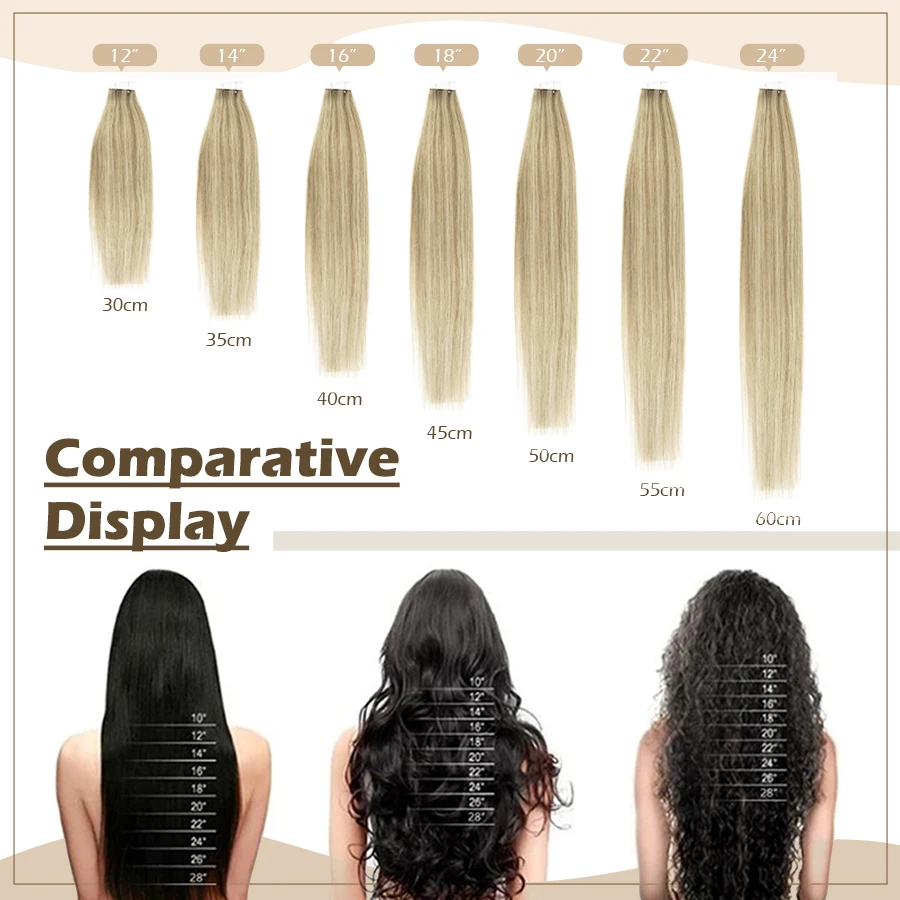 Рисунок 6 - Женские прямые Бесшовные волосы для наращивания ZURIA