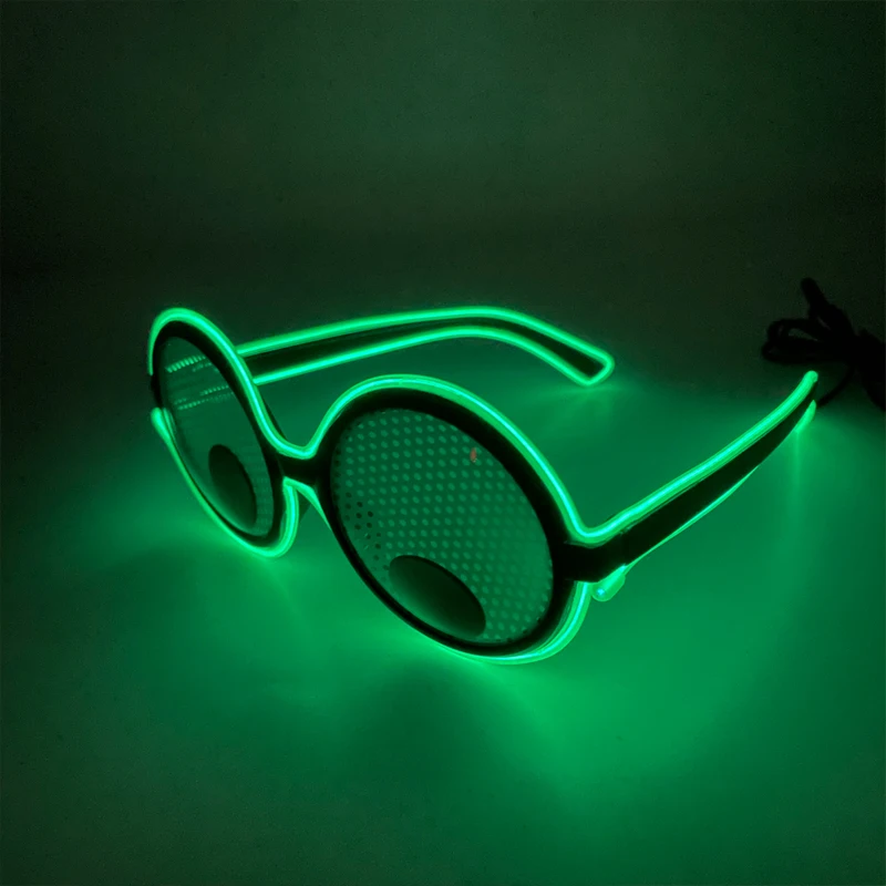 Glowing eyeball movable Glasses luminous Funny glasses Prank glasses for Kids Men Women Halloween props birthday Photo props