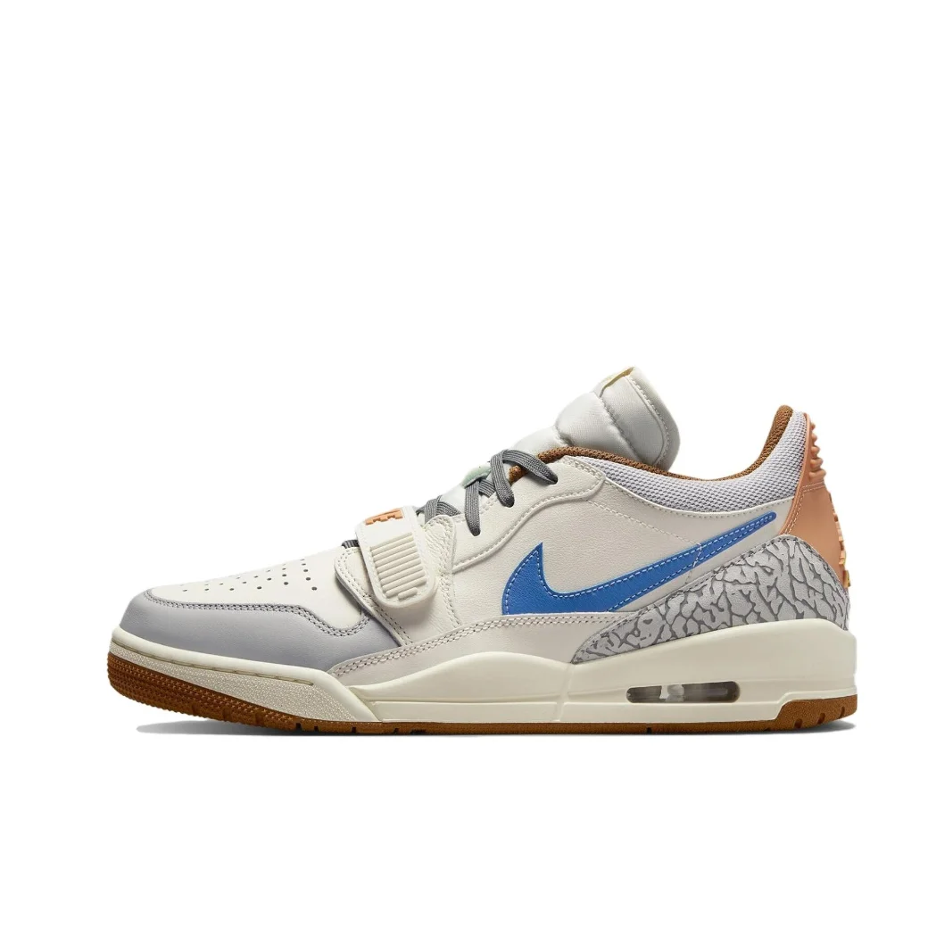 Nike New AIR JORDAN LEGACY 312 low Man sneakers autumn Lightweight Cushioning Basketball Shoes Casual and comfortable Grey&Blue