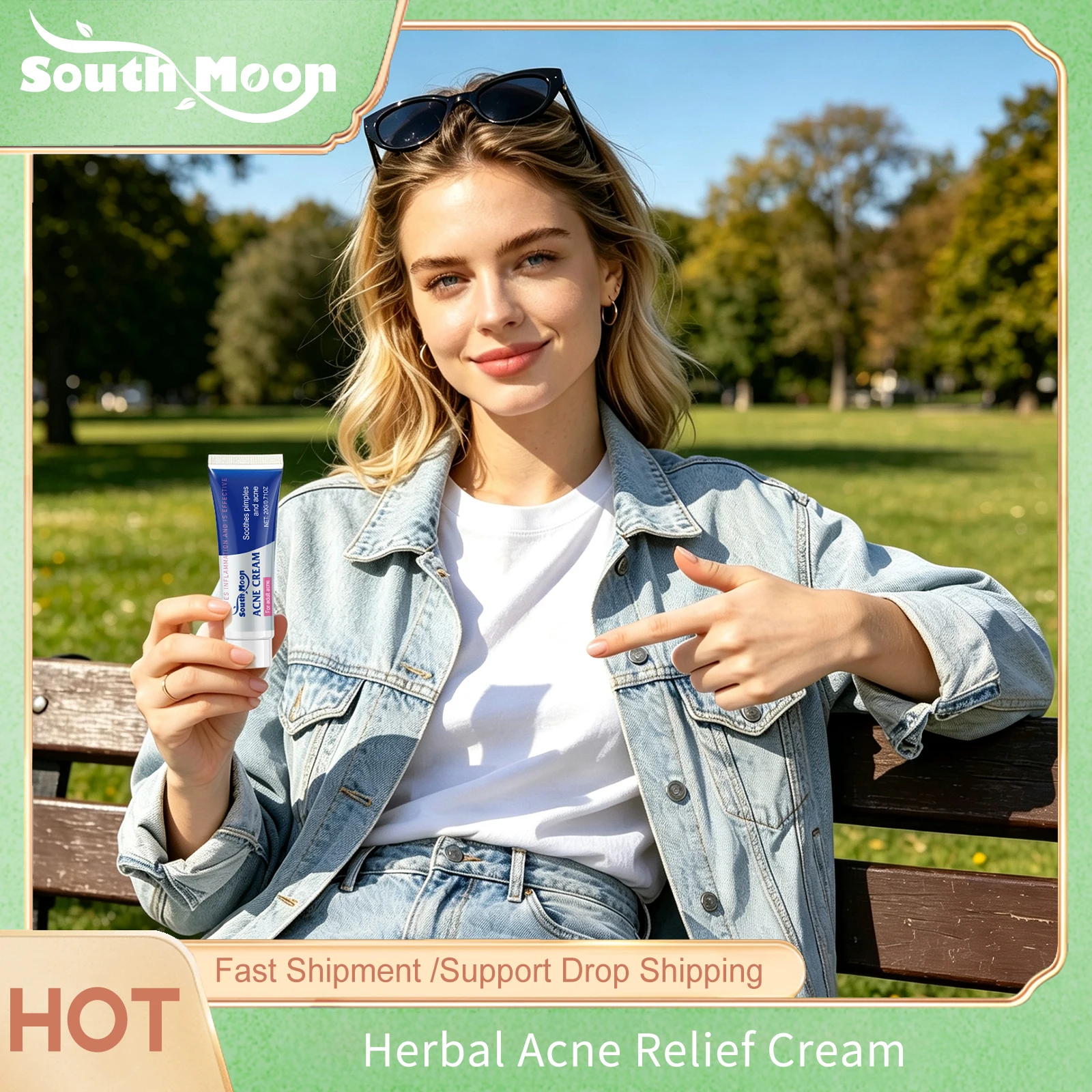 Acne Care Cream For Face Pore Shrinking Repair Pimple Deep Cleansing Repair Redness Reduce Blackhead Korean Face Treatment Cream
