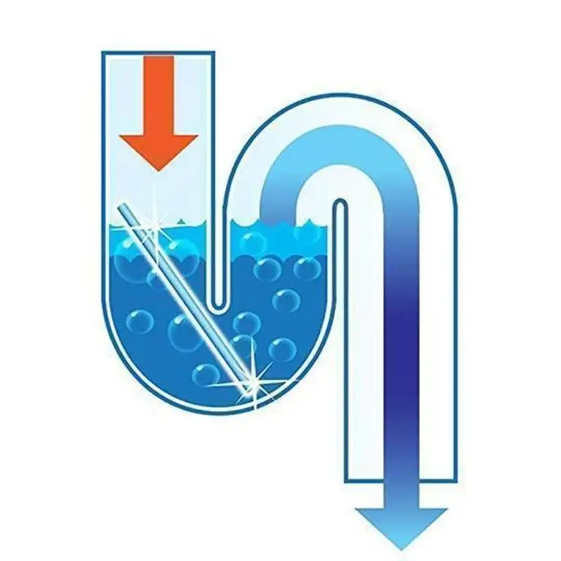파이프라인 욕조 오염 제거 배수구 청소기, 주방 및 사니 스틱 하수도 청소 막대, 주방 액세서리, 12 개/묶음