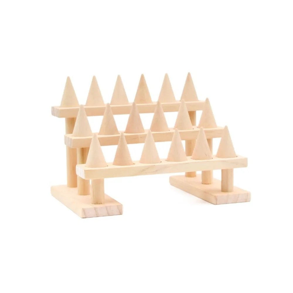 

Multi-layer Cone Ring Display Stand Bracelets Necklace Organizer Bangle Storage Tray Modern Space Saving Ring Storage Rack