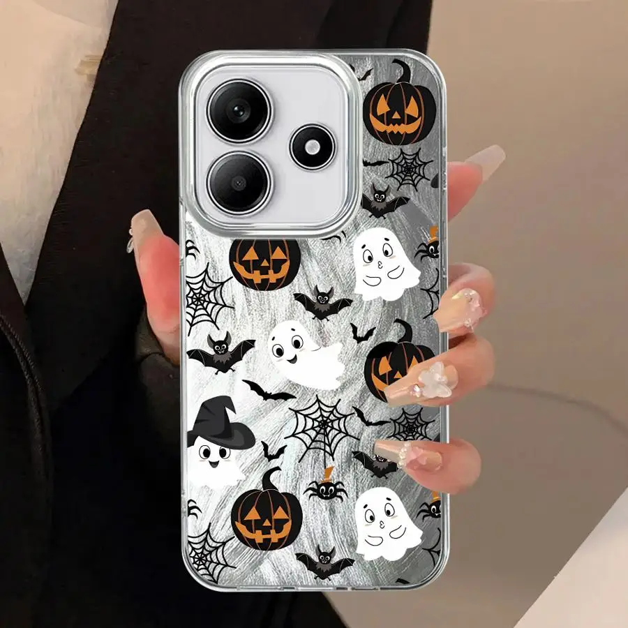 Halloween Bat Pumpkin Ghost Soft Cover Phone Case for Apple iPhone 17 Air 12 16 Pro Max 11 14 Plus 16e 15 14 13 Pro