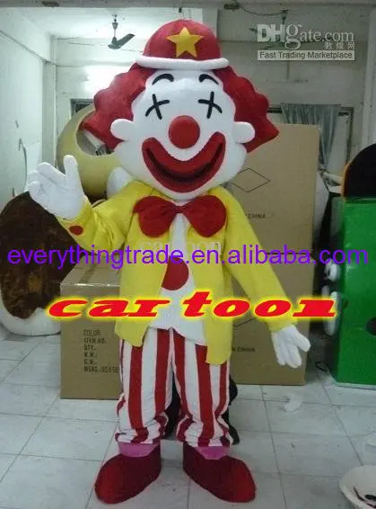 

New Adult Hot Sale Foam Clown Cartoon Mascot Costume Plush Christmas Dress Halloween Mascot Costume