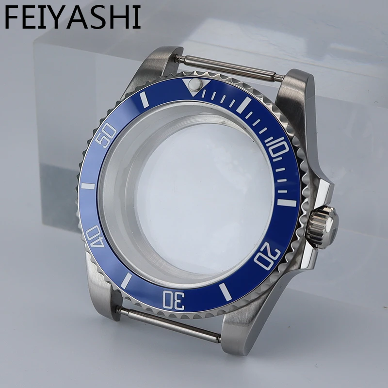 40mm NH35 Watch Case Sapphire Crystal Glass For SUB Seiko nh34 nh35 nh36 nh38 Miyota 8215 ETA 2824 Mechanical Automatic Movement