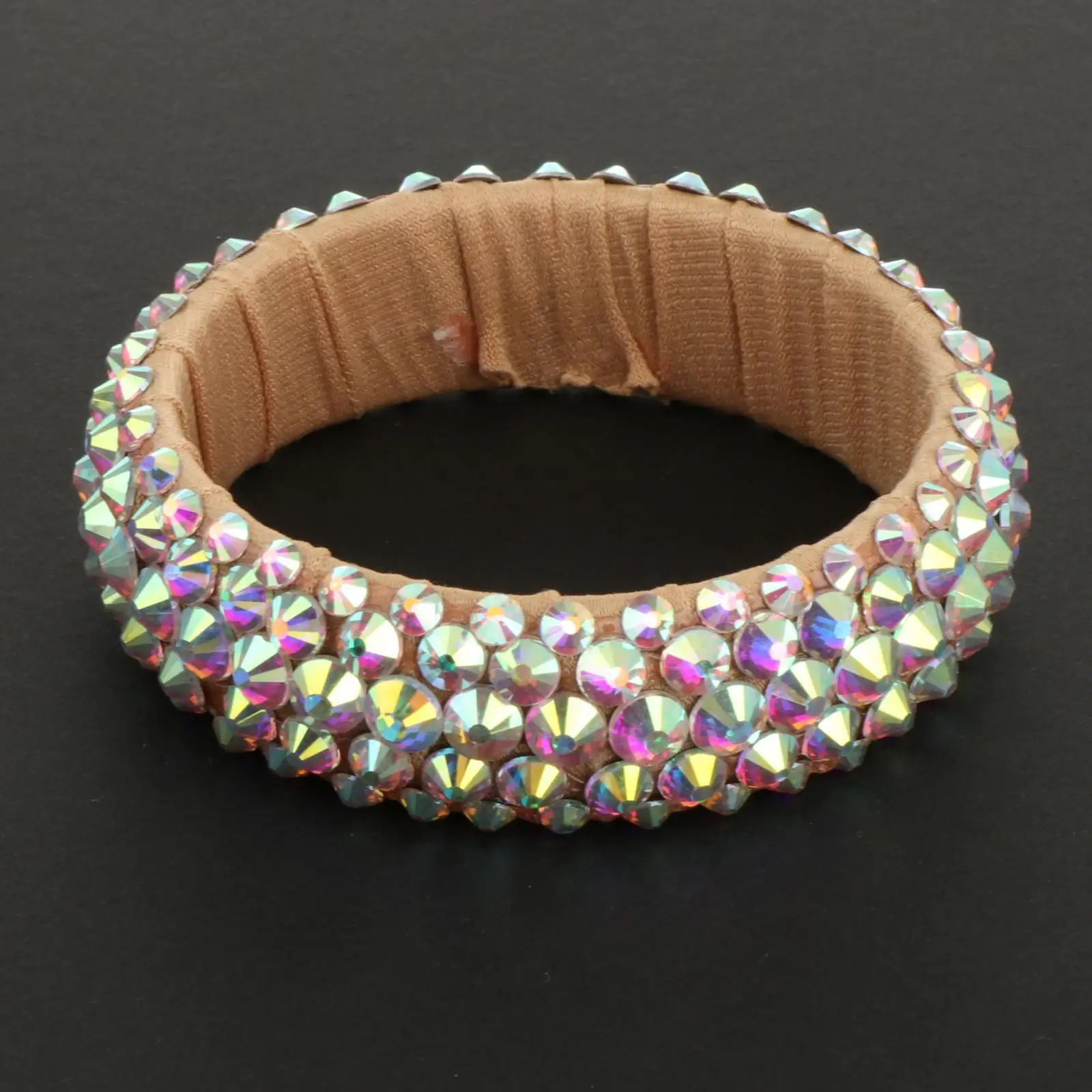 Bracelet de danse du ventre, brassard élégant, manchette brillante, bracelet large