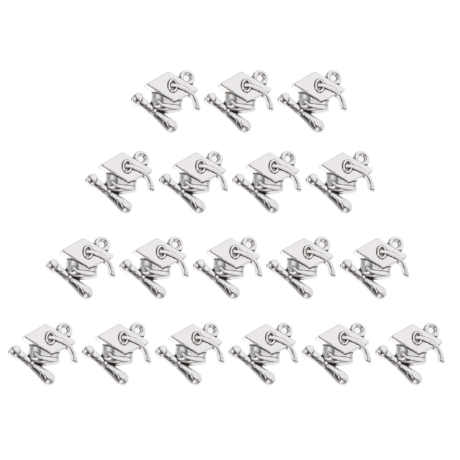 

100pcs Doctor Hat Accessories Graduate Charms Zinc Alloy Electroplating DIY Jewelry Making Necklace Pendants Bracelet Earrings