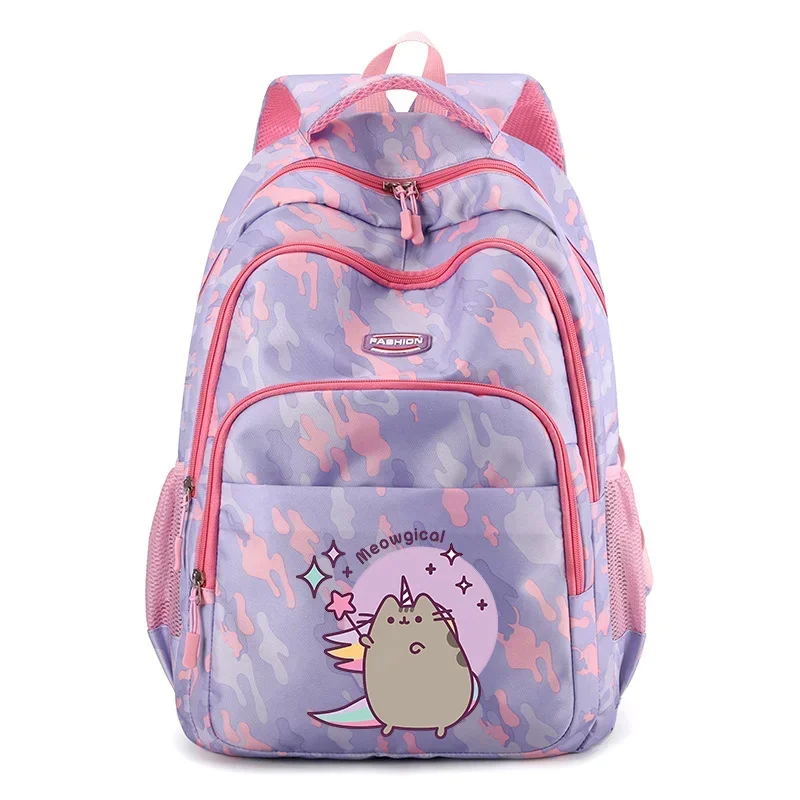 Pusheen Girls Schoolbag Cartoon Cute Cat Children Backpack Large Capacity Boys Bookbag Knapsack High Quality Travel Mochila Gift