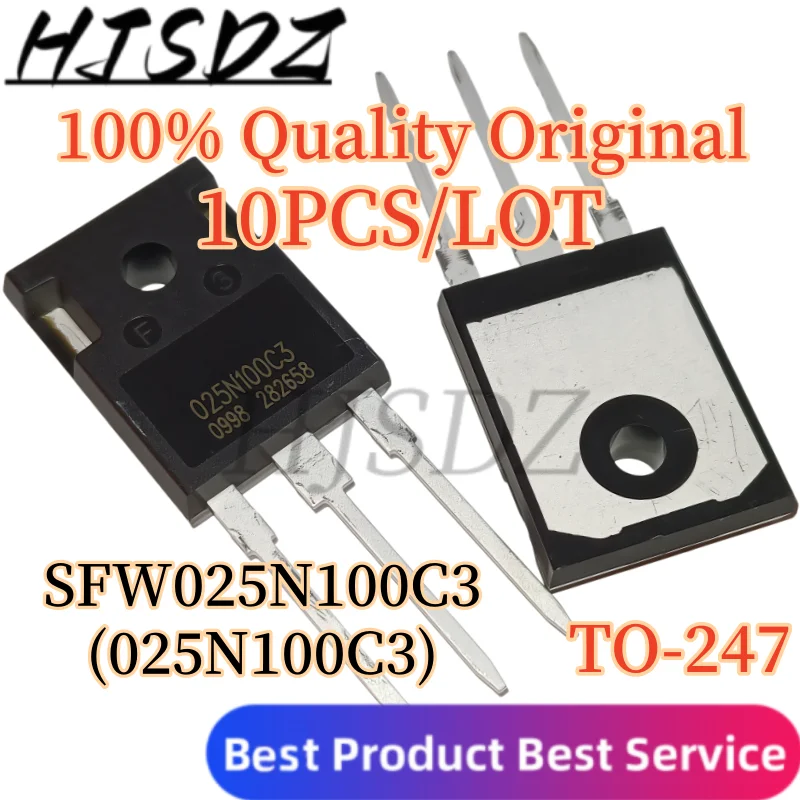 10PCS/LOT】 SFW025N100C3 025N100C3 N‑Channel MOSFET 100V 190A TO‑247 In Stock