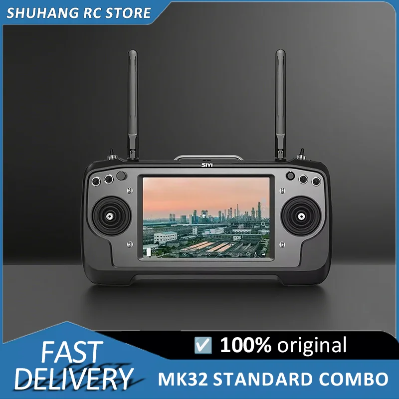 

SIYI MK32 Enterprise Ground Station - 7" HD Bright Touchscreen, CE/FCC Certified, Handheld Controller for Industrial Drones