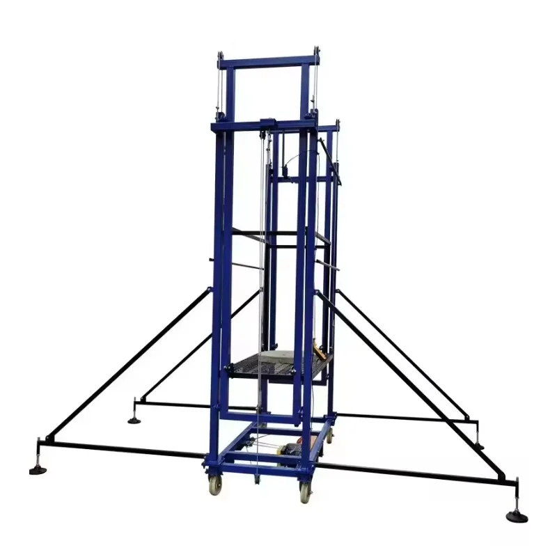 Elektrisches mobiles Gerüstensystem, 500 kg Tragfähigkeit, CE-zertifizierter automatischer Schutz für Gebäudepartungsgeräte