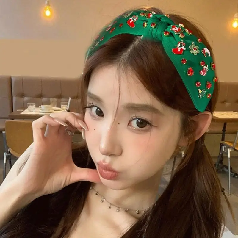 X4YC คริสต์มาสปาร์ตี้อุปกรณ์ประกอบฉากอัญมณีห่วงคอสเพลย์ชุดคอสเพลย์ปีใหม่เวทีคริสต์มาสคริสต์มาส